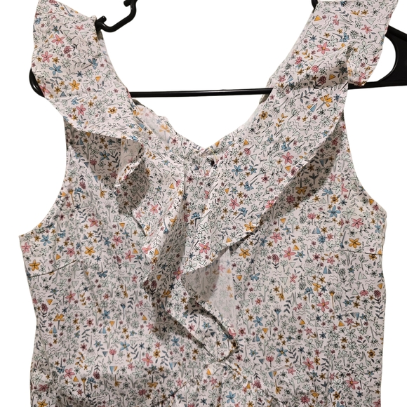 NWT Tea Collection Multicolor Floral Ruffle Dress - Picture 2 of 6